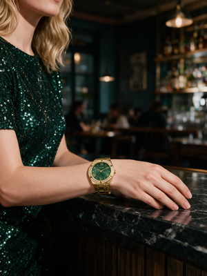 Guess GW0033L8 ladies' watch — worn on the wrist