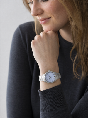 Seiko SUR549P1 ladies' watch — worn on the wrist