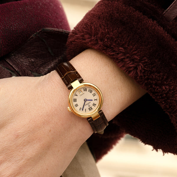 Festina ladies' watch, beige dial, leather strap